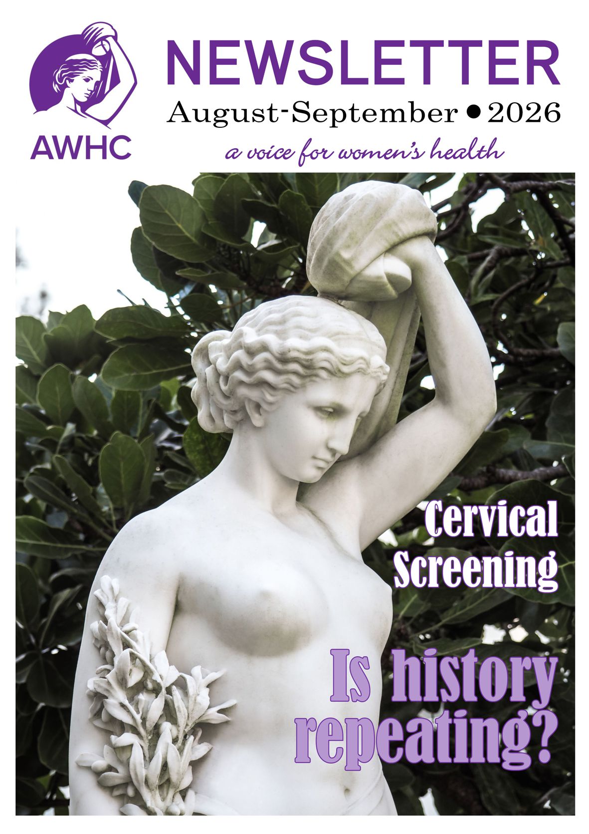 AWHC Newsletter August-September 2026 Cover AWHC Newsletter August-September 2026 Cover